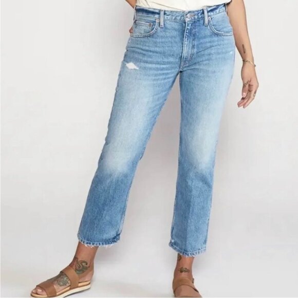 Etica Rhea Midrise Straight Crop Jeans, 28